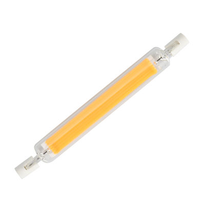 Transparent Glass R7S 7.6W LED BULB with Full Glass Appearance and High Luminous Flux